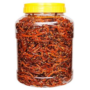 香辣蜜汁鳗鱼丝海味曼鱼仔海鲜零食即食鱼干片罐装小鱼仔小吃休闲