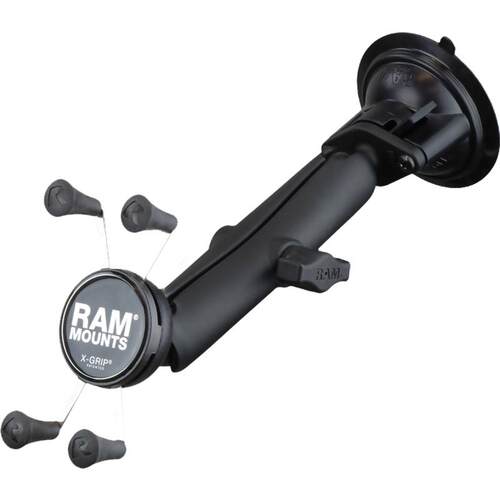 RAM汽车手机支架 越野级吸盘式车载手机架 风挡玻璃通用 终身质保