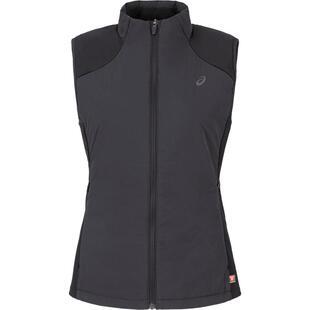 ASICS亚瑟士新款女子PRIMALOFT跑步棉服马甲保暖舒适立领运动马甲