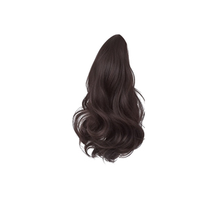 马尾抓夹假发仿真人发丝中长发30cm温柔梨花烫卷发夹子发夹女成人