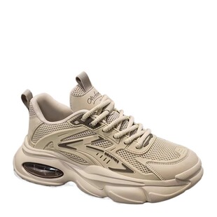 男鞋夏季2025新款网面透气跑步气垫减震运动鞋休闲黑武士老爹潮鞋