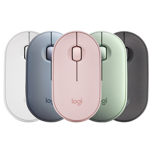 罗技pebble无线蓝牙鼠标静音ipad平板女生办公K380电竟macbook