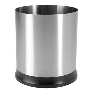 OXO筷笼家用厨房餐具筷子勺子锅铲收纳桶不锈钢可旋转台面收纳盒