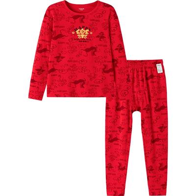 巴拉巴拉男童内衣套装儿童睡衣秋