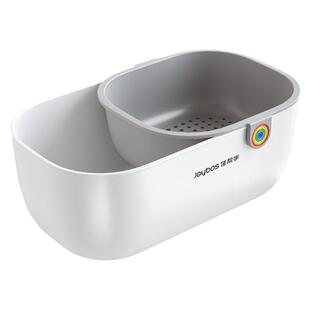 佳帮手懒人嗑瓜子神器桌面茶几零食收纳盒高颜值小吃双层沥水果盘