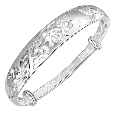 999.9足银手镯送中老年人礼物