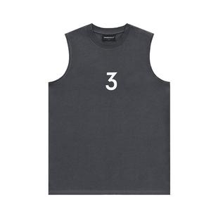 INNERSECT INN无袖背心三生万物夏季运动打底衫宽松男坎肩纯色T恤