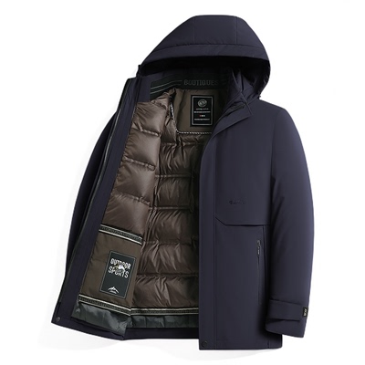 爸爸羽绒服冬季加厚保暖中年外套