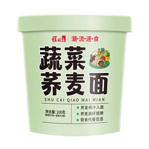 程校长清真荞麦红薯桶装方便面