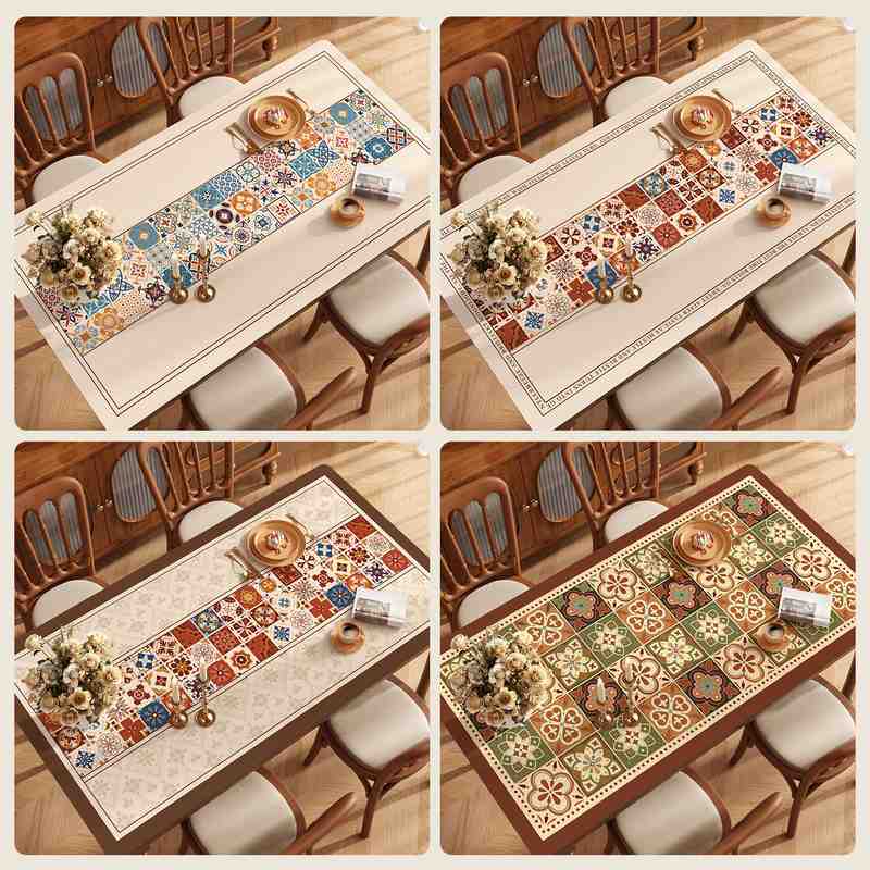 美式餐桌垫防油防水免洗桌面新款轻奢桌布保护茶几2025高级感垫子