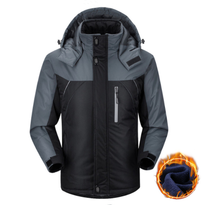 秋冬季加绒加厚防水保暖登山服男女同款外套