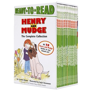 亨利和玛吉套装28册盒装 英文原版绘本 Henry and Mudge Ready to Read Level 2儿童启蒙英语分级阅读 汪琣珽推荐第二阶段英语书籍