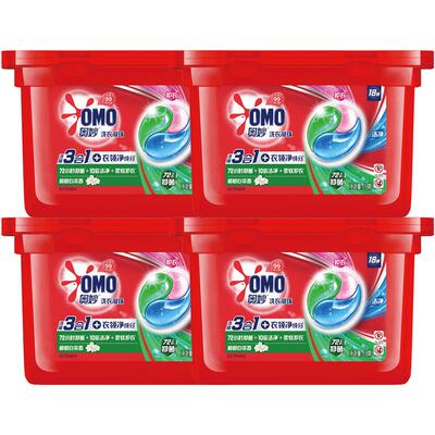 奥妙三合一洗衣凝珠189g×4盒