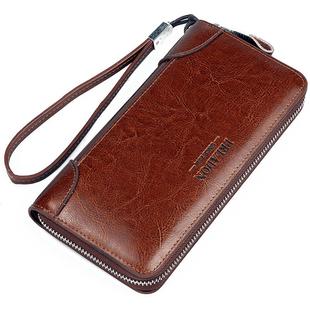 新款正品牛皮品牌男士真皮钱包大容量男手包女式长款拉链包手拿包