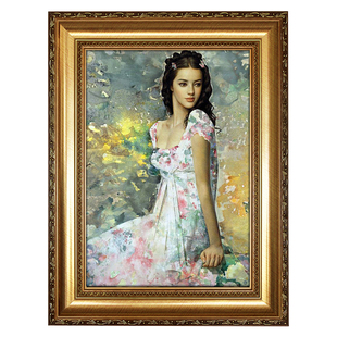 油画框数字油画外框定做表实木画框定制亚麻内框配框装裱相框挂墙