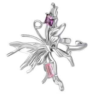 金属大蝴蝶夸张戒指女时尚个性冷淡风小众高级感独特装饰食指戒指