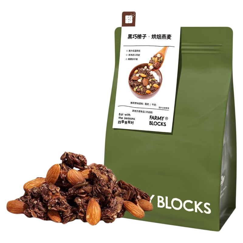 FarmyBlock黑巧可可榛子麦片