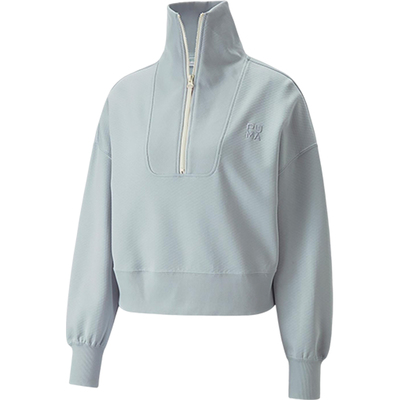 Puma/彪马正品INFUSE女士针织短款休闲半拉链卫衣537644-80