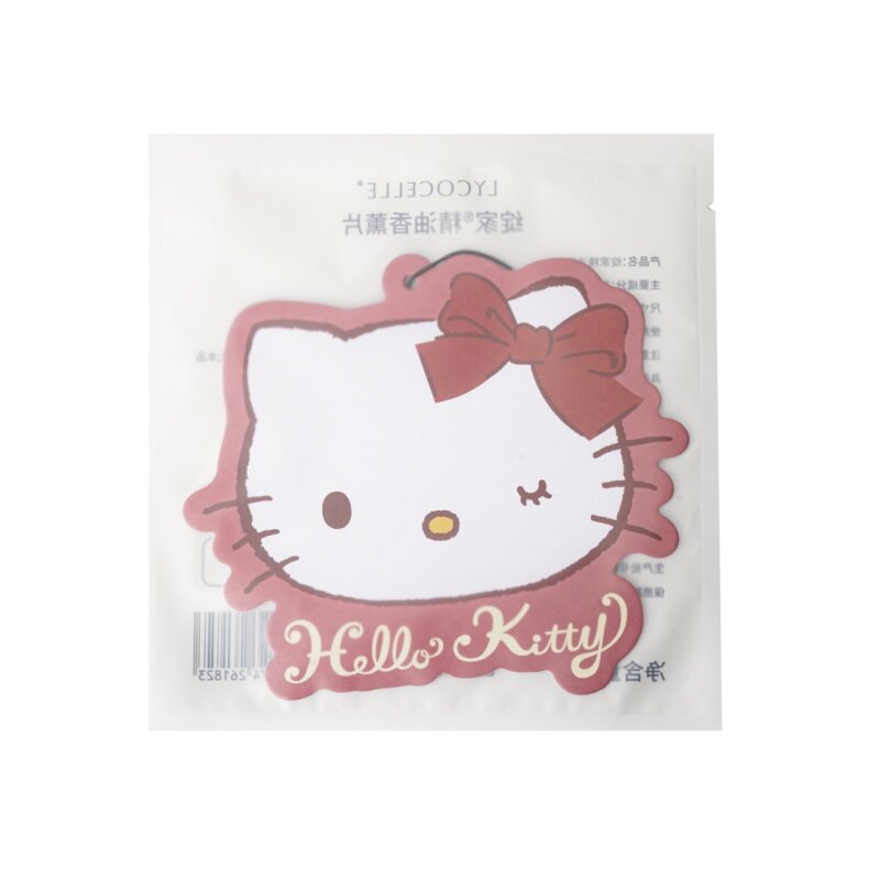 绽家xHello Kitty盲盒精油香薰片家用卧室衣柜薰香车载香挂单片装