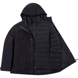 Jack wolfskin/狼爪正品羽绒男士三合一冲锋衣5121332-C0413
