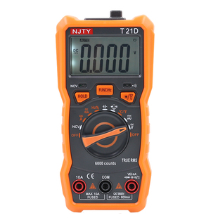 NJTY T21E智能家用防烧高精度迷你电工数显数字带磁吸附万用表