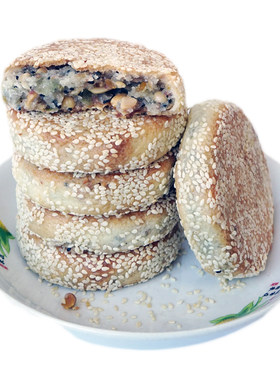 中秋传统糕点于都梓山香葱麻饼