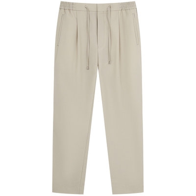 【可机洗强捻】柏品美利奴羊毛高腰西裤男款春新商务休闲通勤长裤