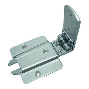 创意空间五金装饰栅栏吧台内推开门自动回弹合页隐形门过道门往里面开90度反弹铰链