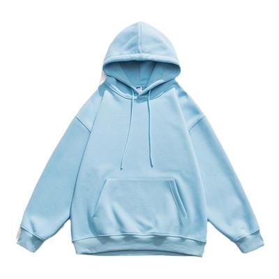 高级慵懒纯色宽松百搭卫衣女