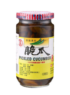中国台湾金兰脆瓜396g咸菜即食酱瓜拌饭配粥酱菜下菜饭开胃菜