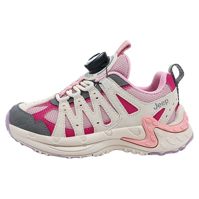 jeep女童鞋秋季2025新款防滑减震儿童跑步鞋女孩小学生超轻运动鞋