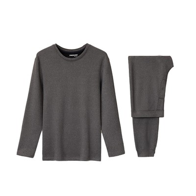 加长版男士加绒加厚保暖套装