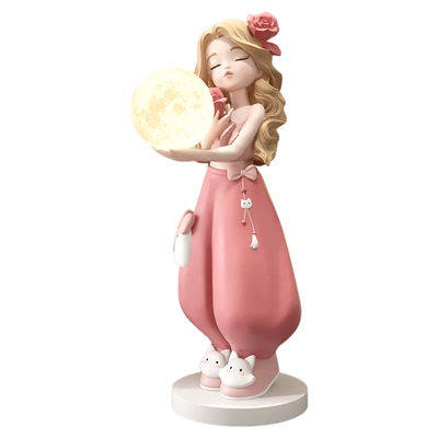 大型女孩摆件收纳置物蓝牙音响