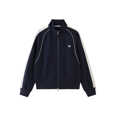 ELLEACTIVE运动风针织立领外套