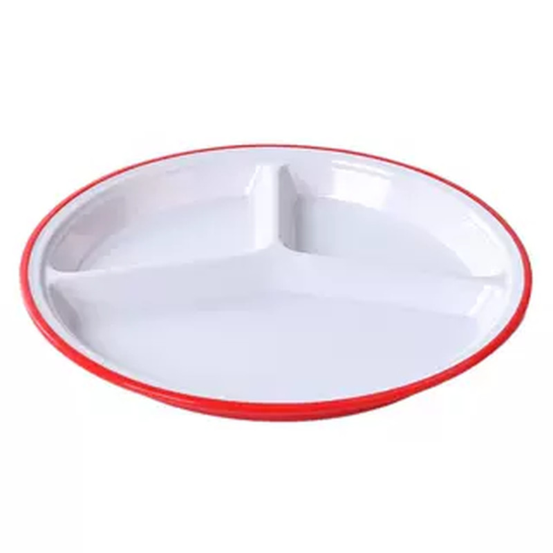 四格六格仿瓷商用餐盘分格饭盘子