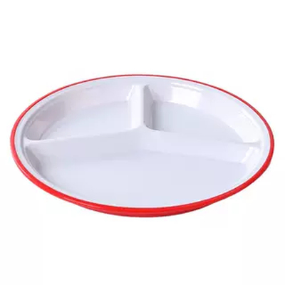 四格六格仿瓷商用餐盘分格饭盘子