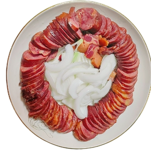 熏马肠熏马肉马排肉新疆特产牧人宴生马肠子香而不腻1㎏航空包邮