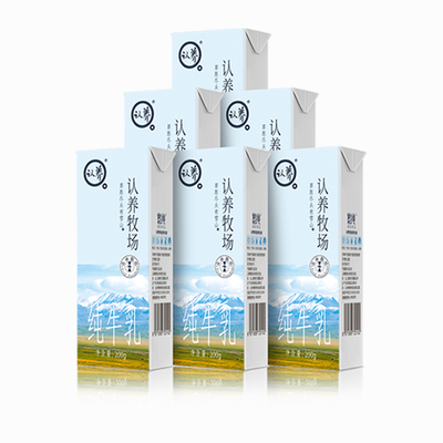 认养牧场纯牛奶200ml*6