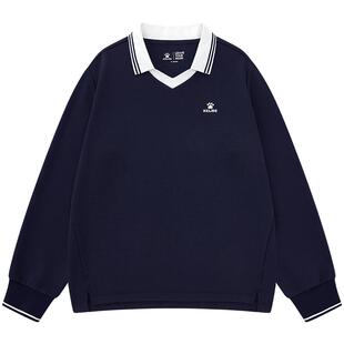KELME/卡尔美女子翻领长袖卫衣2025秋新款网球修身运动上衣训练服