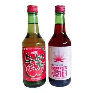 韩国原瓶进口宝海西瓜覆盆子果酒配制酒360ml瓶烧酒清 酒果味甜酒