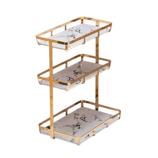 卫生间浴室厕所轻奢洗手洗脸洗漱台面收纳置物架化妆用品收纳架子