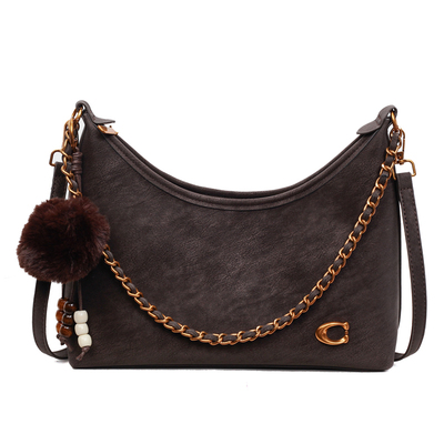 大容量复古链条腋下包简约斜挎包