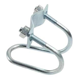 包邮方管十字管卡扣钢管扣件双U型卡扣镀锌管夹方钢固定连接卡扣