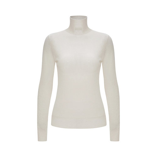 商场同款 CRUSH Collection冬季新款羊绒高领毛衣针织上衣长袖衫