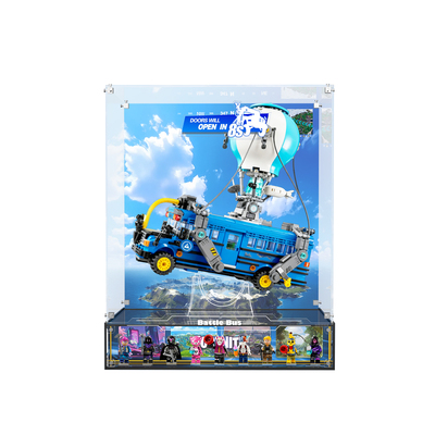 适用乐高77073战斗巴士展示盒