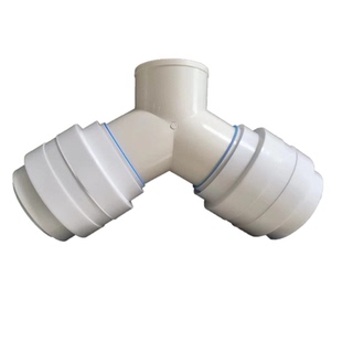 二合一排风管接头y型换气接口斜三通止回阀油烟机pvc100三叉abs