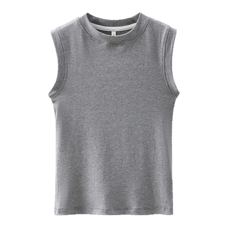 韩系黑色工字吊带背心遮副乳