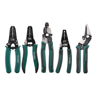 拓森剥线钳子拔线多功能专业级剪线钳扒皮压线钳电工工具拨线钳子