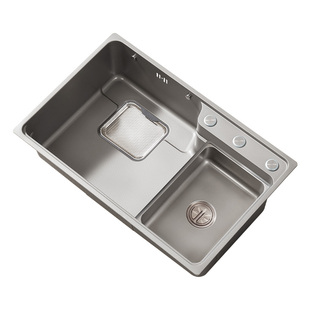 东鹏304不锈钢米粒压纹加厚大单槽水槽套装厨房洗沥洗碗池洗菜盆