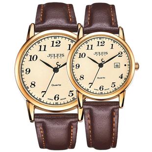 聚利时手表女款小众轻奢手表女学生初高中考试专用日历防水石英表